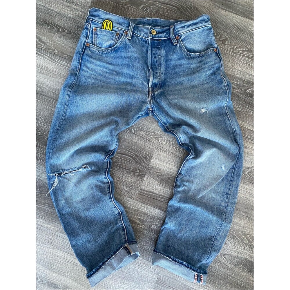Levi's x Super Mario 501 '93 Jeans Men's 33x34 Premium Nintendo Selvedge "Big E"